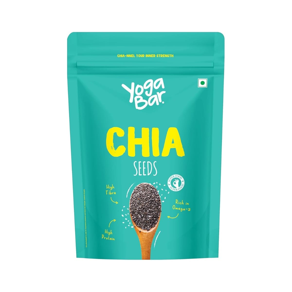 

Yogabar Chia Seeds 500g - Rich Source in Plant Protein, Diet Food Healthy Snacks, Loaded with Calcium, Iron, Zinc and Magnesium - Ideal for Microgr...