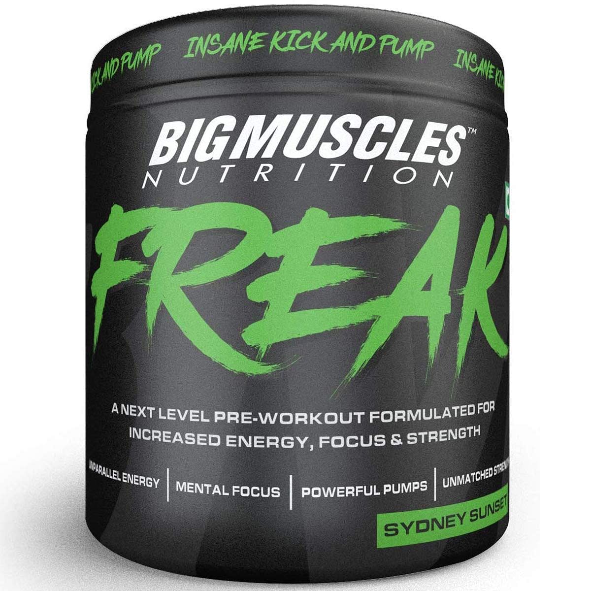 

Bigmuscles Nutrition Freak Pre-Workout [30 Servings, Sydney Sunset]