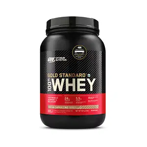Optimum Nutrition (ON) Gold Standard 100% Whey Protein Powder (Mocha Cappuccino), for Muscle Support & Recovery, Vegetarian - Primary Source Whey Isolate