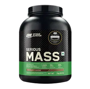 Optimum Nutrition (ON) Serious Mass 3kg | 50g Protein | Chocolate Flavour | Strength | Sport Performance