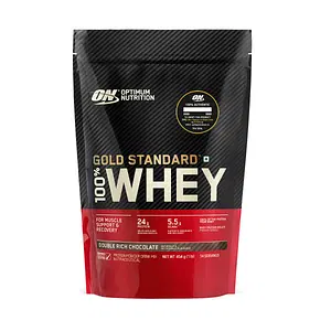 Optimum Nutrition (ON) Gold Standard 100% Whey Protein 1lbs | 14 Serving | 24g Protein | Double Rich Chocolate Flavour | Muscle Support | Recovery