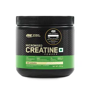 Optimum Nutrition (ON) Micronized Creatine Powder 250g | 83 Serving | Unflavored | Supports Athletic Performance | Power