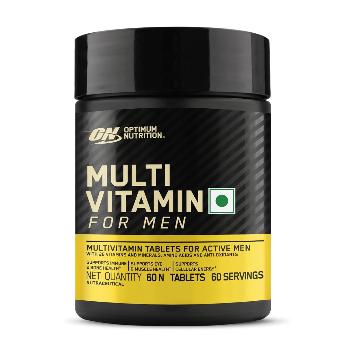 

Optimum Nutrition (ON) Multivitamin for MEN - 26 Vitamins & Minerals, Amino Acids & Anti-Oxidants (Green Tea Extract, Beta Carotene, Lutein, Lycope...