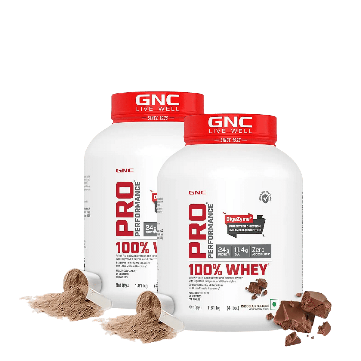 

GNC PRO PERFORMANCE 100% WHEY PROTEIN POWDER 4LBS | 51 SERVINGS | 24G PROTEIN | CHOCOLATE SUPREME | BOOSTS STRENGTH & ENDURANCE | BUILDS LEAN MUSCL...