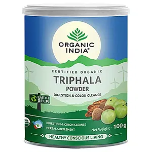 Organic India Triphala Powder 100 g Can