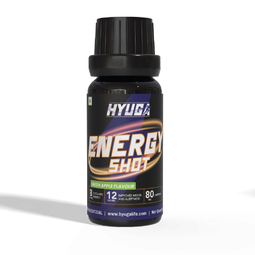 

Hyuga Energy Shot – 80mg/60ml Caffeine Energy Boost | Slow-Release, Sugar-Free, Zero Crash | Compact Energy Shot for Focus & Performance