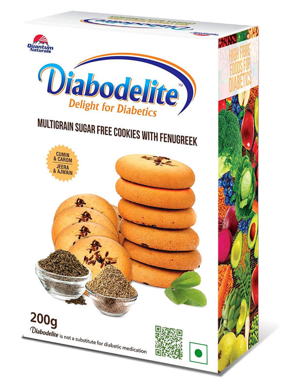 Quantum Naturals Diabodelite Cookies Jeera & Ajwain Flavour