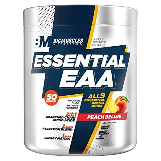 

Bigmuscles Nutrition Essential Eaa [50 Servings, Peach Bellini],
