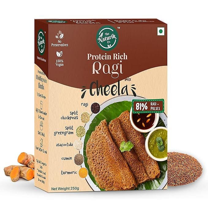 

The Naturik Co Ragi Cheela Mix - 250g each (Pack of 2)