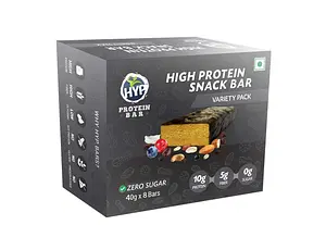HYP Zero Sugar Protein Bars - Variety Pack - Box of 8 Bars