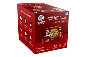 HYP Soft Baked Protein Cookies - Oatmeal Raisin - Box of 6 Cookies