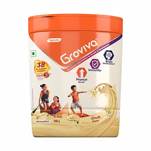 Groviva Wholesome Child Nutrition for Growth & Development - Jar (Vanilla Flavored)