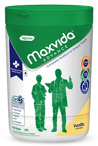 Maxvida Advance Complete Nutrition for enteral Feeds Jar -(Vanilla Flavored, 400g)