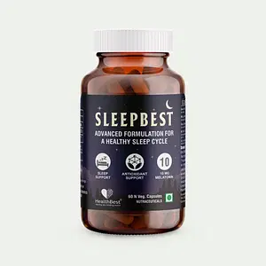 HealthBest Sleepbest Capsule for Healthy Sleep Melatonin Antioxidant 60 Capsules