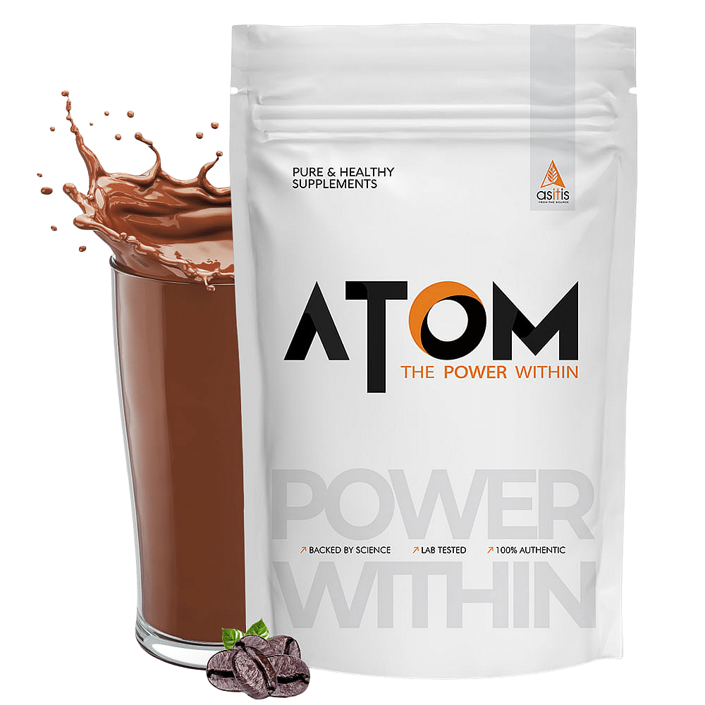 

AS-IT-IS ATOM Performance Whey 1Kg | With Safed Musli & Mucuna Pruriens | For Faster Recovery | Highly Bioavailable | Cafe latte flavor