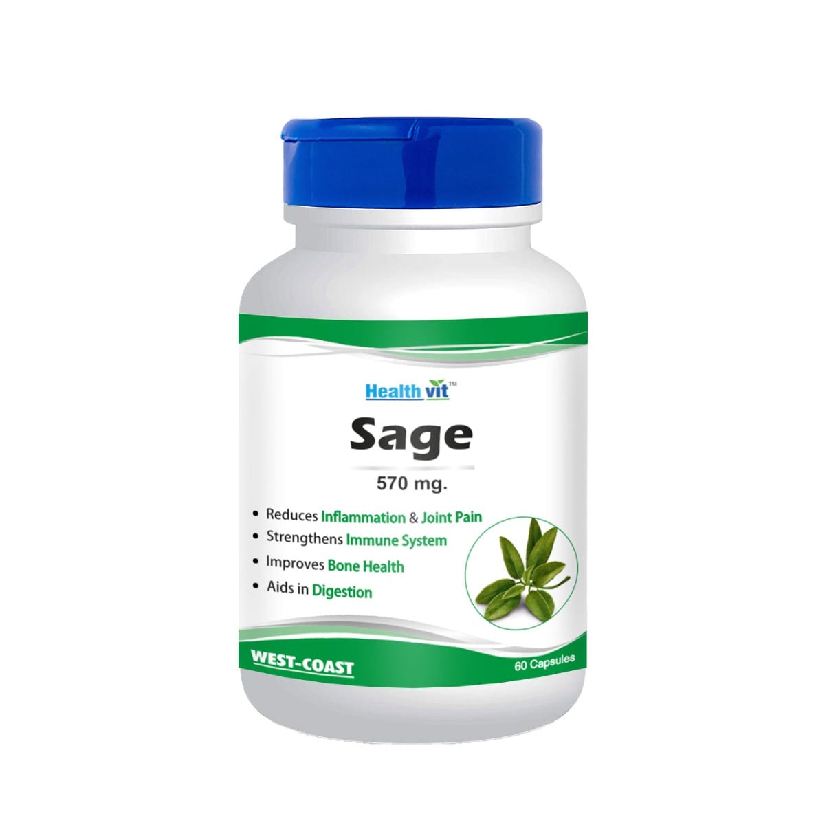 Healthvit Sage 570 mg 60 Capsules