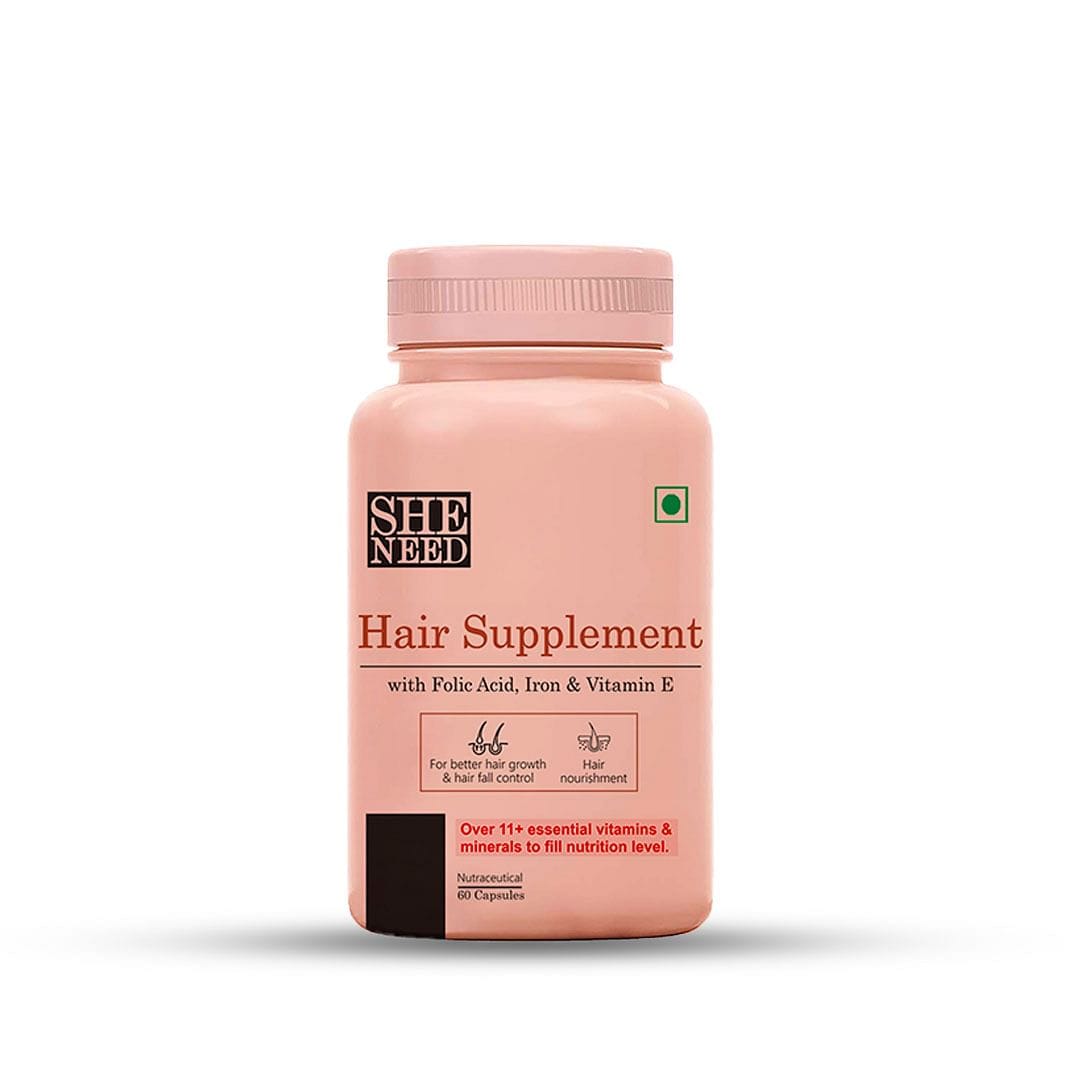 Sheneed Hair Supplement With 11 + Nutrients - Vit-B9 & Vit-E