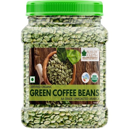 

Bliss of Earth Certified Organic Green Coffee Beans Arabica - 500 gm