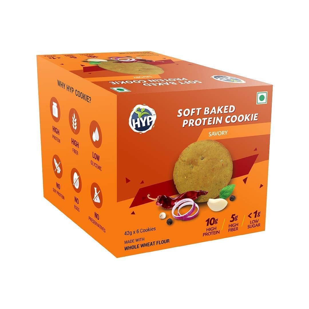 

HYP Soft Baked Protein Cookies - Savory - Box of 6 Cookies