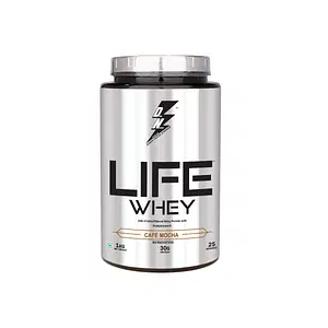 Life Whey | Premium whey protein with ProHydrolase for absorption & digestion | Boosts growth, energy, brain function | ProteinPower | Cafe mocha
