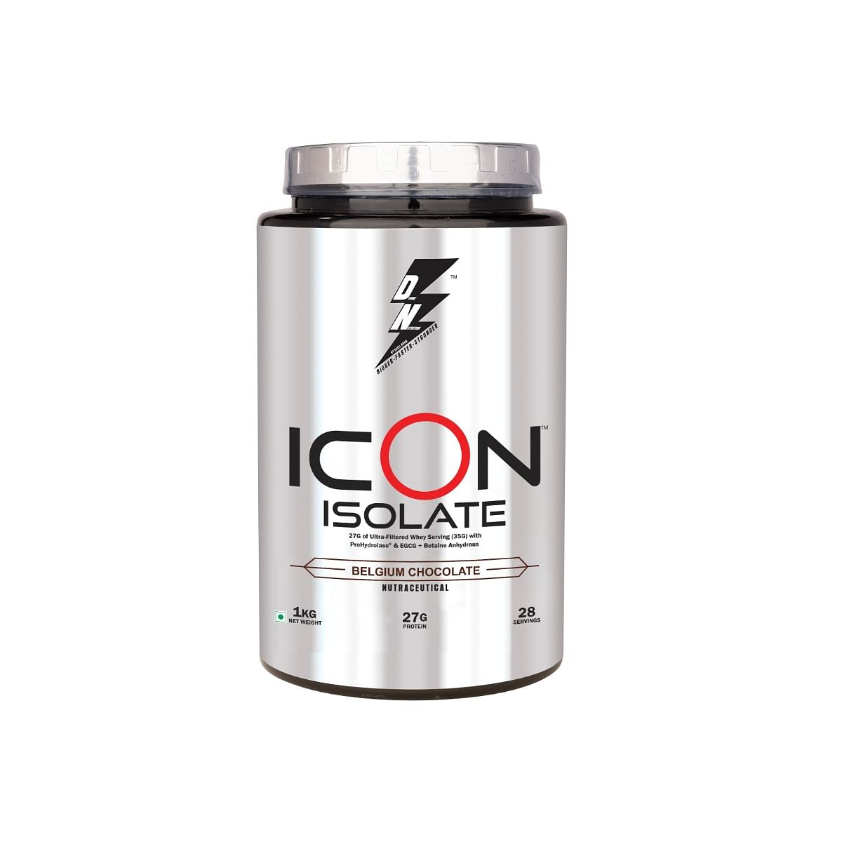 

DIVINE NUTRITION ICON ISOLATE - 1 KG | Ultra-filtered whey isolate protein for fat loss support and overall growth | Enriched with vitamins and m...
