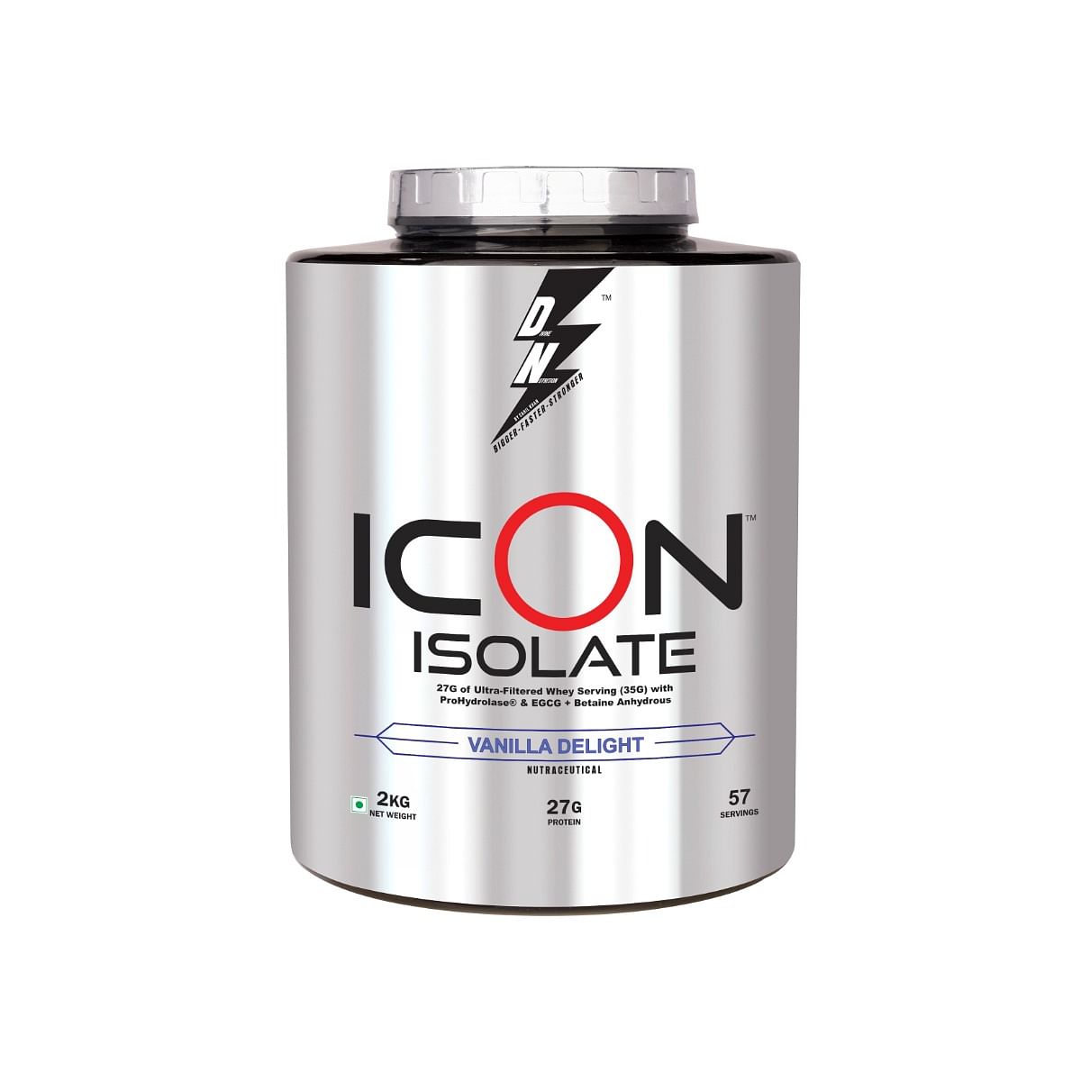 

DIVINE NUTRITION ICON ISOLATE - 2 KG | Ultra-filtered whey isolate protein for fat loss support and overall growth | Enriched with vitamins and m...