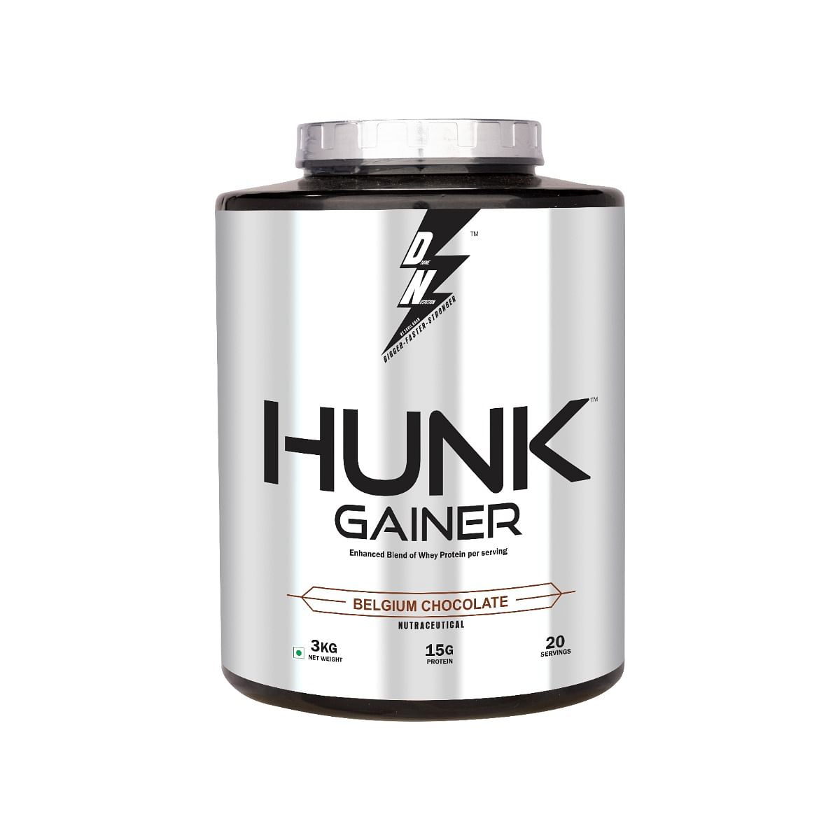 

DIVINE NUTRITION HUNK GAINER - 3 KG | High-calorie blend with whey protein, carbs, and creatine | Supports muscle mass gain | exercise performance|...