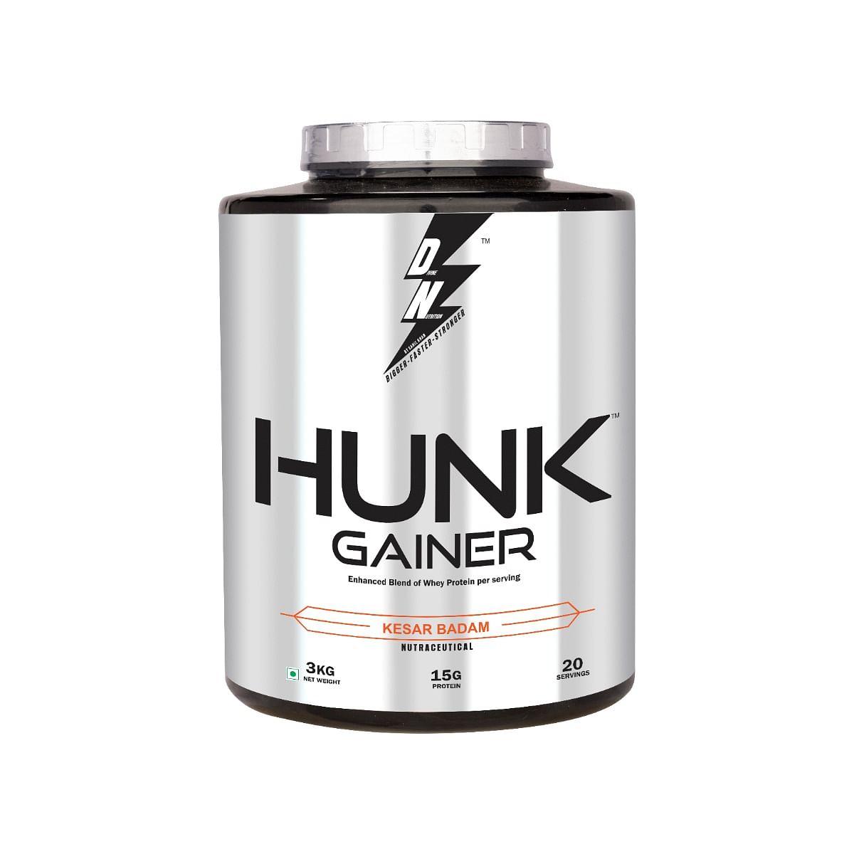 

DIVINE NUTRITION HUNK GAINER - 3 KG | High-calorie blend with whey protein, carbs, and creatine | Supports muscle mass gain | exercise performance|...