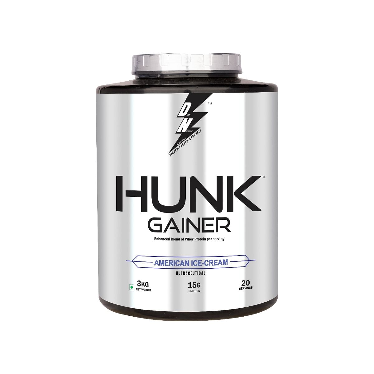 

DIVINE NUTRITION HUNK GAINER - 3 KG | High-calorie blend with whey protein, carbs, and creatine | Supports muscle mass gain | exercise performance|...