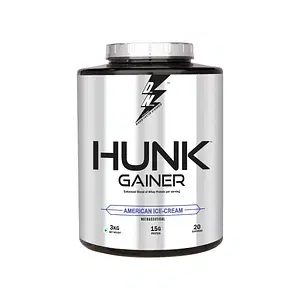 DIVINE NUTRITION HUNK GAINER - 3 KG | High-calorie blend with whey protein, carbs, and creatine | Supports muscle mass gain | exercise performance