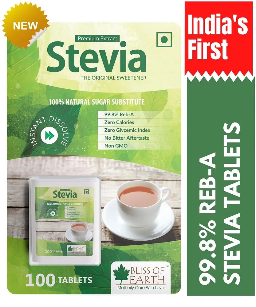 

Bliss of Earth Organic Stevia Tablets - 100 Tablets