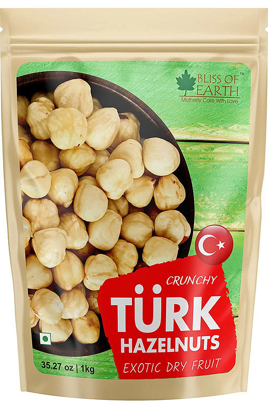 

Bliss of Earth Super Healthy TURKISH HAZELNUTS (RAW & Dehulled) - 1 Kg