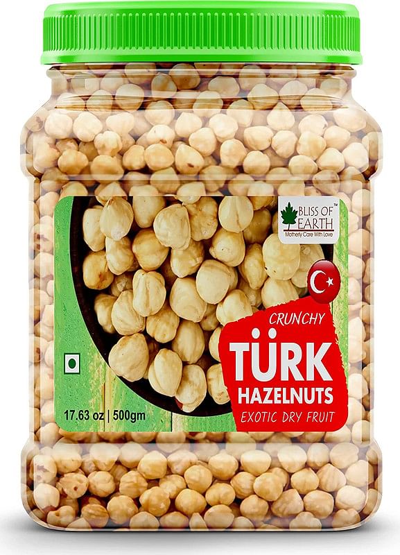 

Bliss of Earth Super Healthy TURKISH HAZELNUTS (RAW & Dehulled) - 500 gm