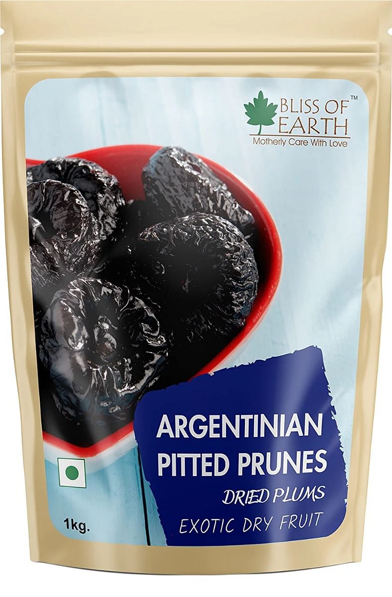 

Bliss of Earth Argentinian Pitted Prunes Dried Plums Exotic Dry Fruit - 1 Kg