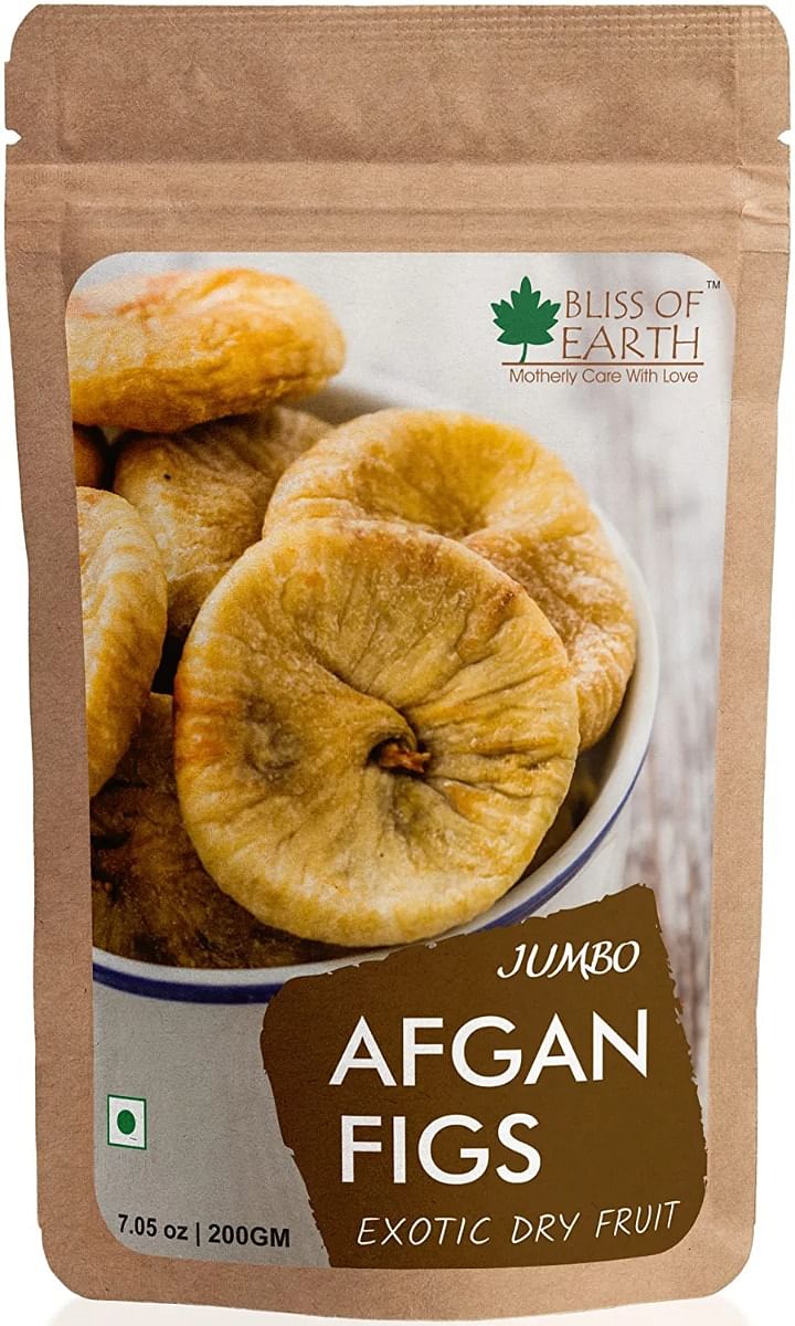 

Bliss of Earth 200gm Jumbo Afgan Figs, Vacuum Packed Figs Exotic Dry fruit