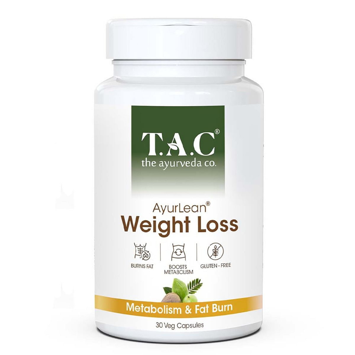 

TAC - The Ayurveda Co. AyurLean Weight Management Metabolism & Fat Burn 30 Veg Capsules