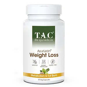 TAC - The Ayurveda Co. AyurLean Weight Management Metabolism & Fat Burn 30 Veg Capsules