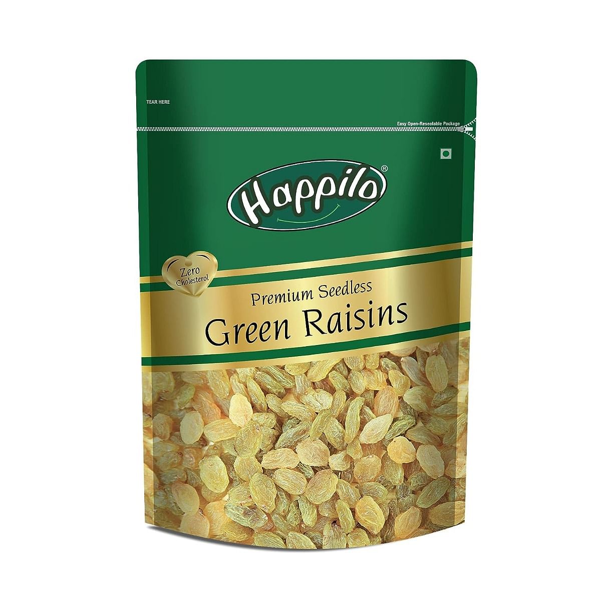 

Happilo Premium Seedless Green Raisins 250g (Pack of 1)