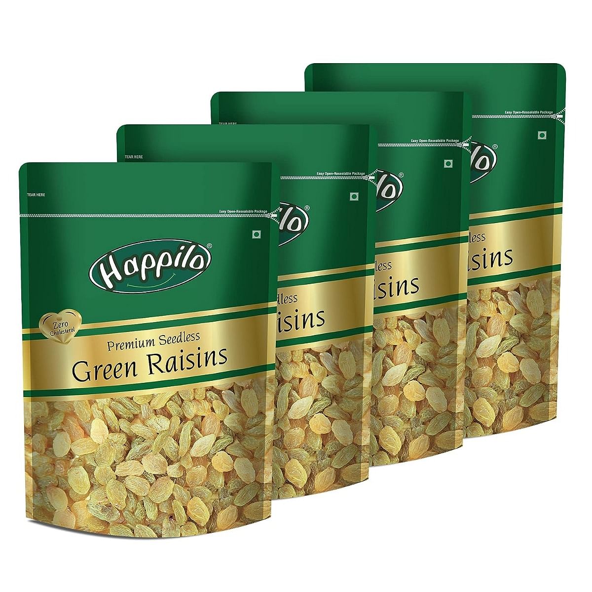 

Happilo Premium Seedless Indian Raisins 250g (Pack of 4)