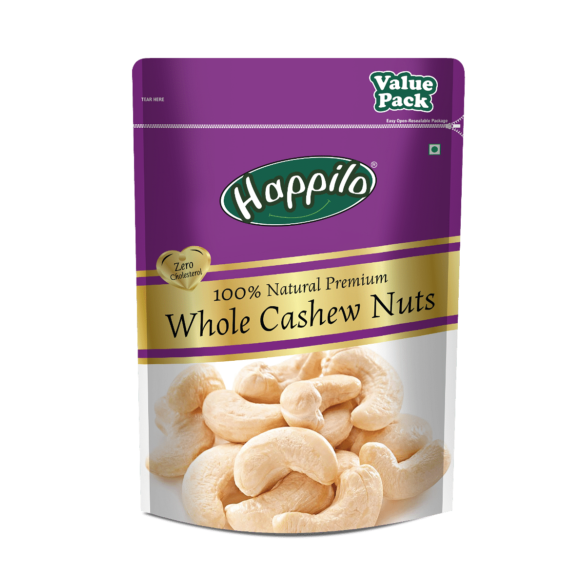 

Happilo 100% Natural Premium Whole Cashews 1000g | Zero Cholesterol