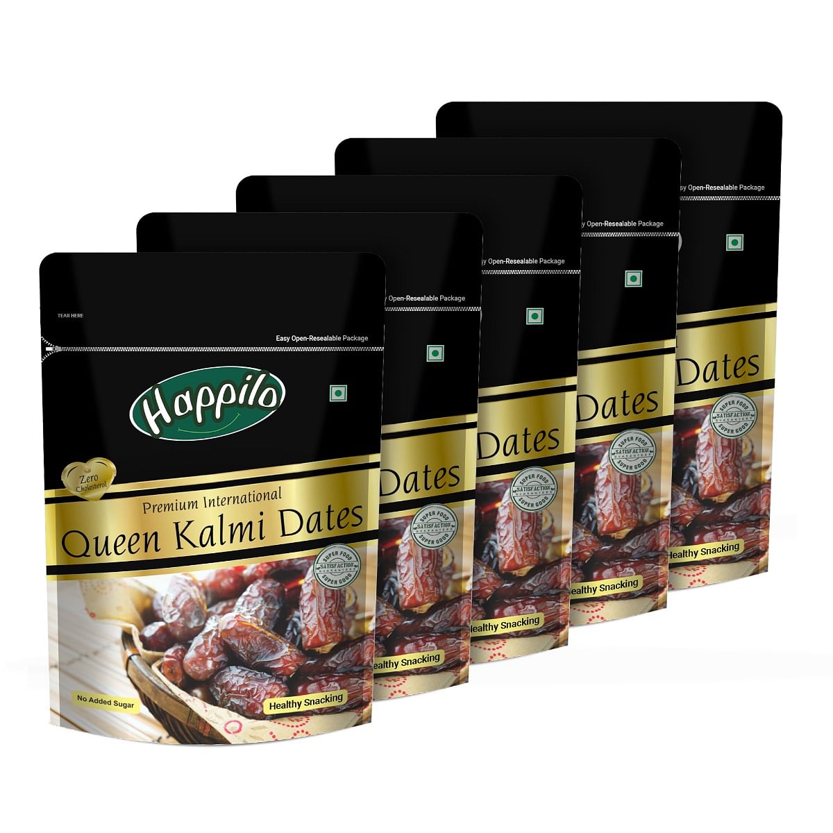 

Happilo Premium International Queen Kalmi Dates 200g (Pack of 5)