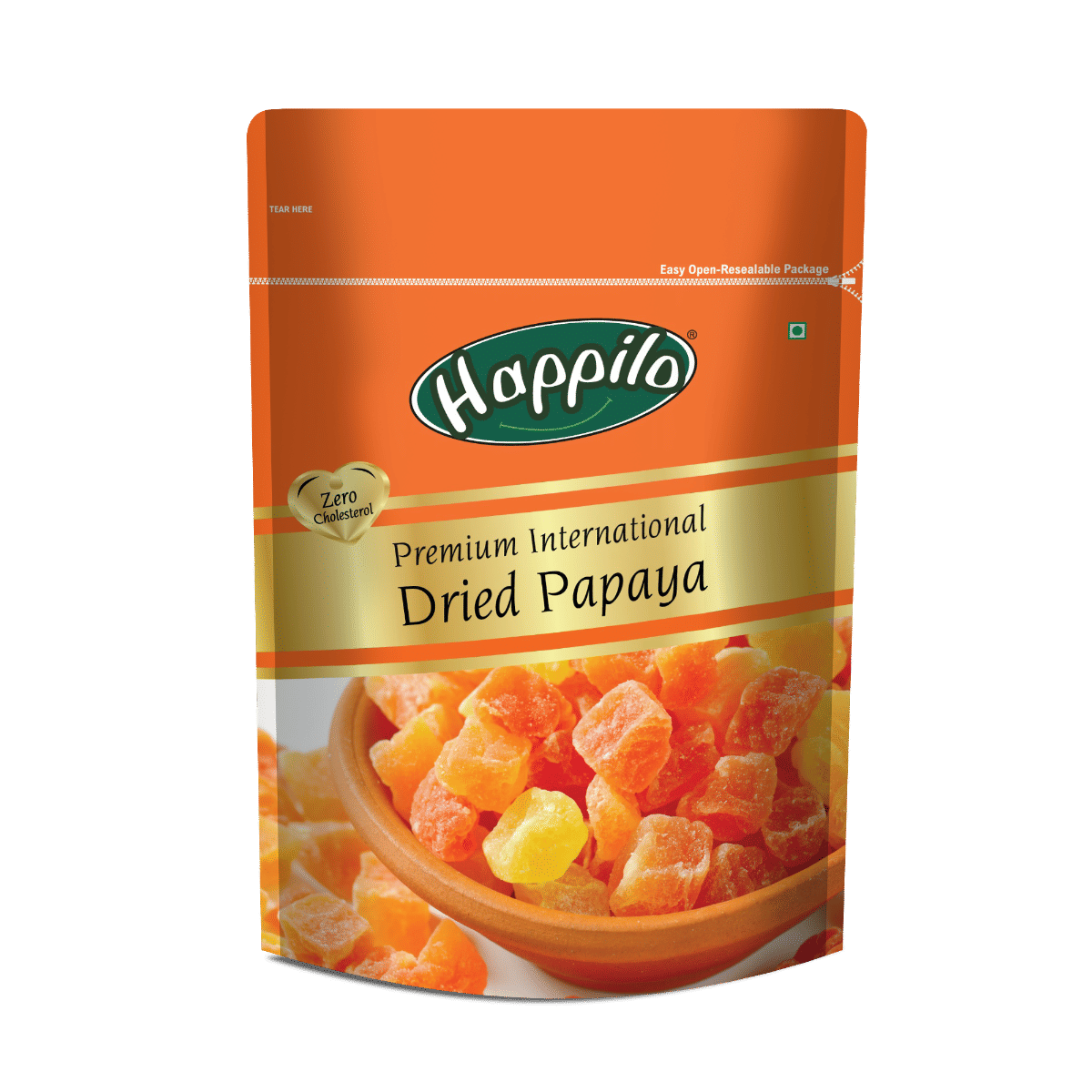 Happilo Premium International Dried Papaya 200g (Pack of 1)