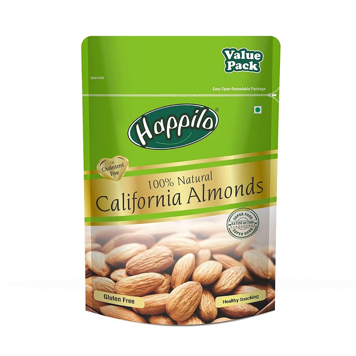 

Happilo 100% Natural Premium Californian Almonds 500g Value Pack