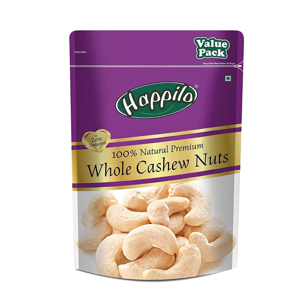 

Happilo 100% Natural Premium Whole Cashews 500g Value Pack