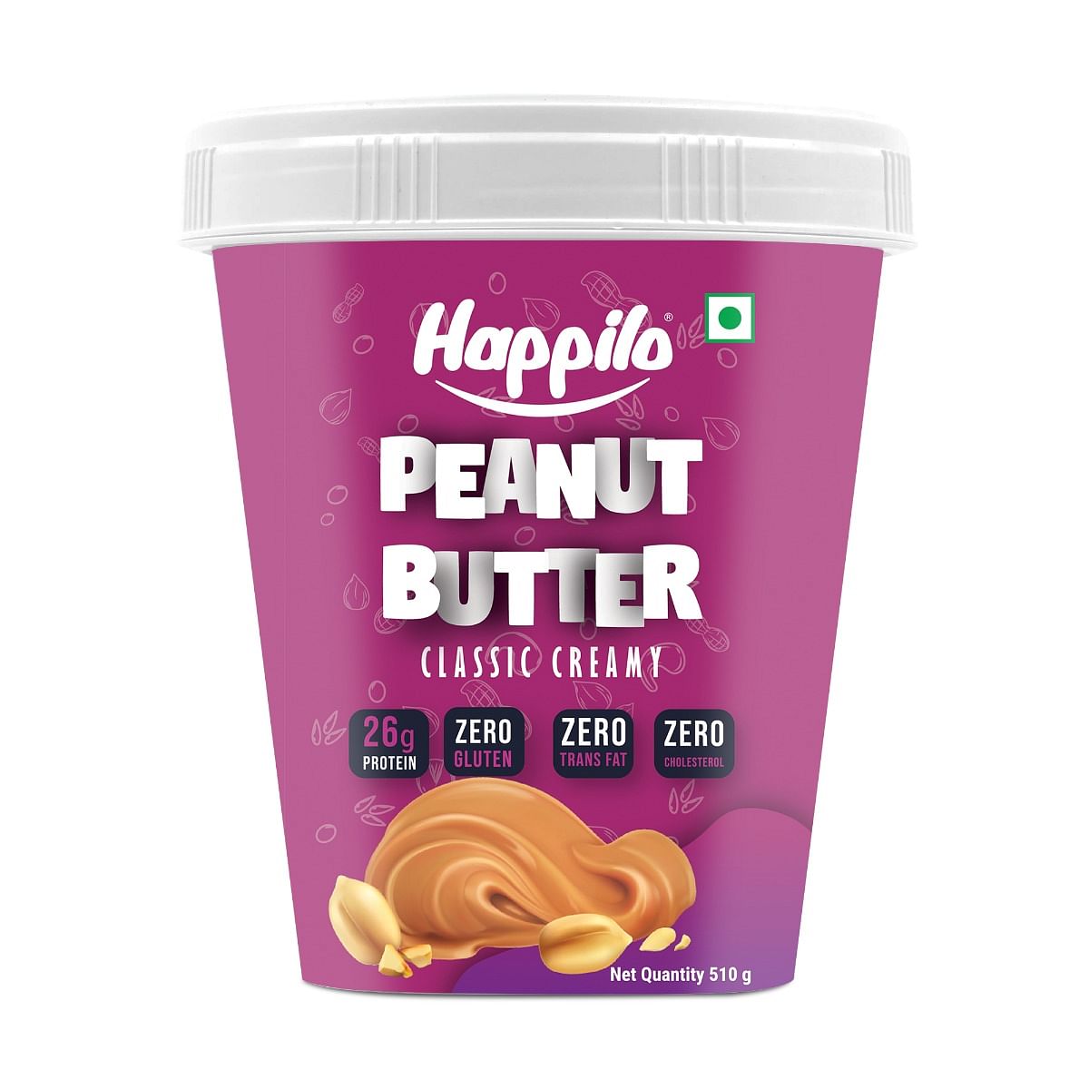 

Happilo Classic Peanut Butter Creamy 510g