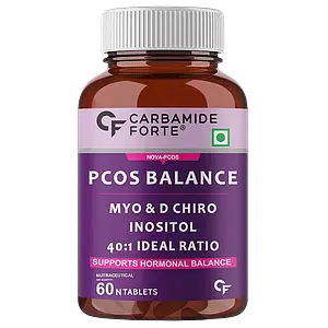 Carbamide Forte PCOS Supplement - 40:1 Ratio 2000mg | 60 Veg Tablets | Hormonal Balance