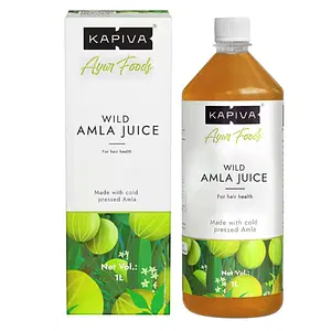 Kapiva Wild Amla Juice 1L | 30ml per Serving | healthy Hair