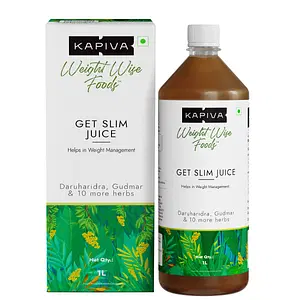 Kapiva Get Slim Juice 1L | Weight wish Food | Daruharidra | Gudmar | Weight Management