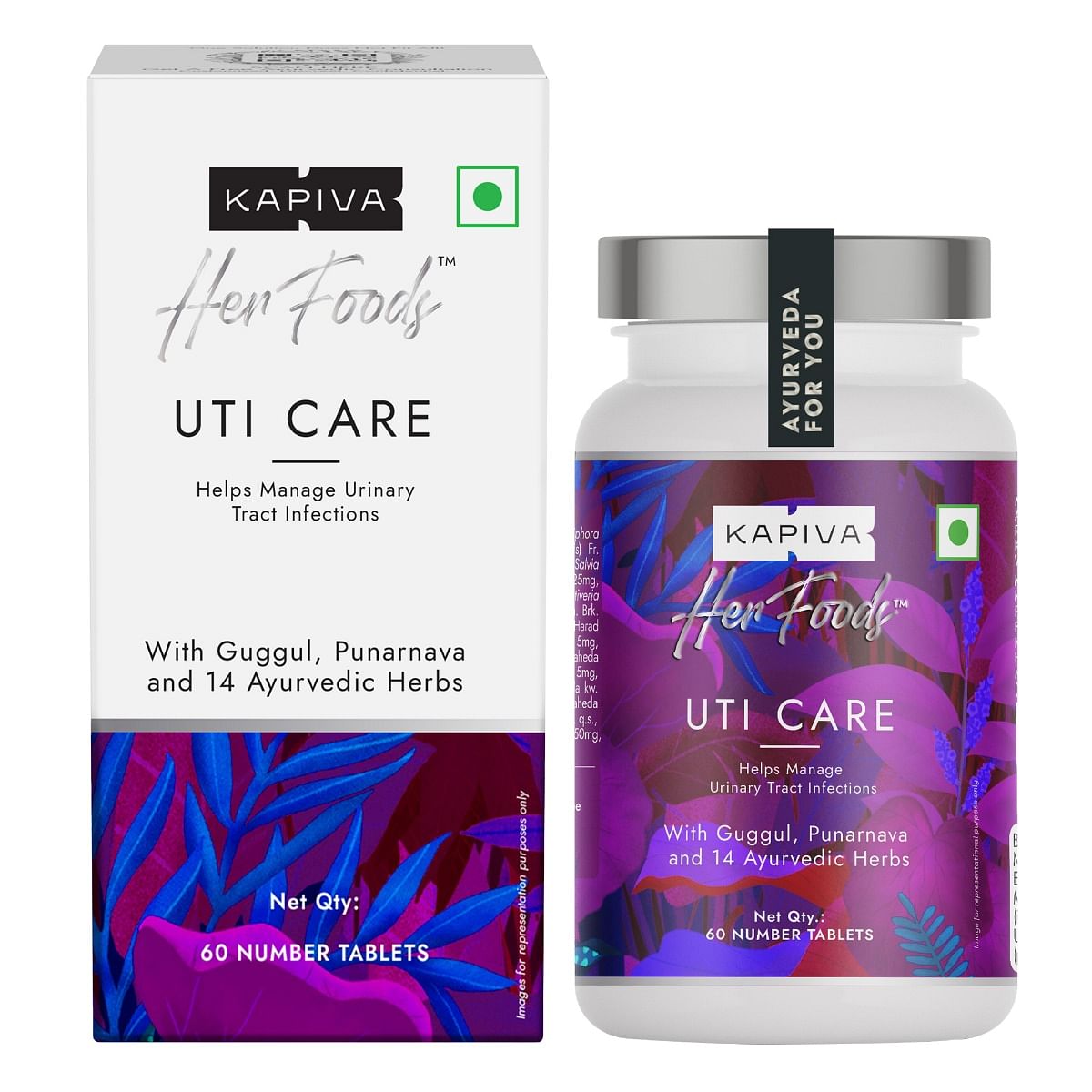 

Kapiva Her Foods UTI Care 60 Caps