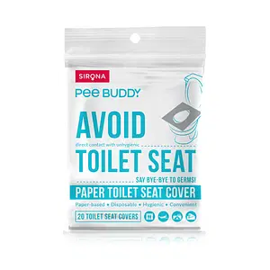 PeeBuddy Paper Based Toilet Seat Cover, Disposable & Hygenic - 20 Seat Covers
